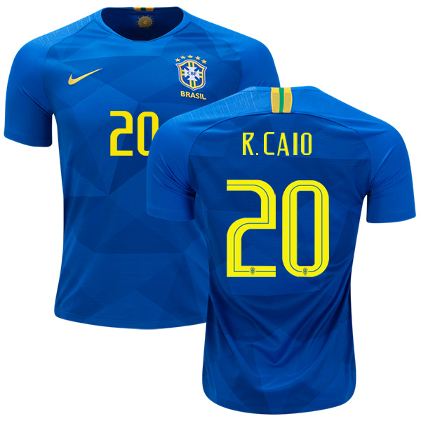 Brazil #20 R. Caio Away Soccer Country Jersey - Click Image to Close